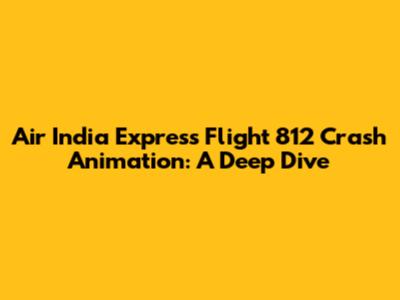 Air India Express Flight 812 Crash Animation: A Deep Dive