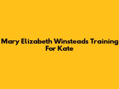 Mary Elizabeth Winstead's Training For Kate