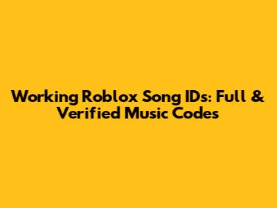 Working Roblox Song IDs: Full & Verified Music Codes